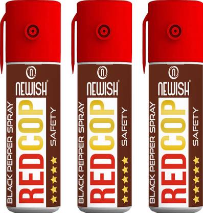 NEWISH Black Pepper Spray , Self Defence for Women , Pack Of 3 Each 55 ml Pepper Stream Spray