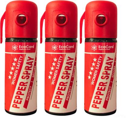 EcoCare Self Defence and Protection women Pepper Spray for Safety |Pack of 3| Pepper Foam Spray