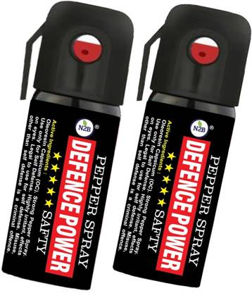 N2B Defence Power Women Self Defence Pepper Spray for Safety/Protection Pack of 2 Pepper Stream Spray