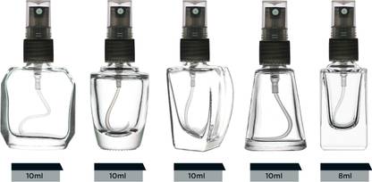 nsb herbals Perfume Bottle Clear, Black
