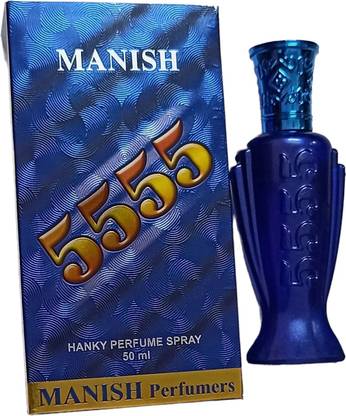 manish Perfume Bottle Blue