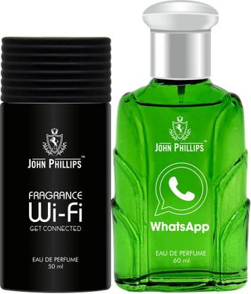 John Phillips FRAGRANCE WIFI & WHATSAPP | Long Lasting | Combo Eau de Parfum  -  110 ml