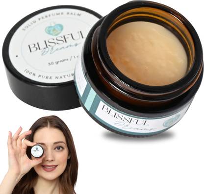 ZB SOLIDS Natural Solid Perfume Balm - Jasmine & Musk Scents | Eau de Cologne  -  30 ml