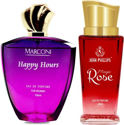 John Phillips HAPPY HOURS & MAGIC ROSE | Long Lasting | Combo Eau de Parfum  -  160 ml