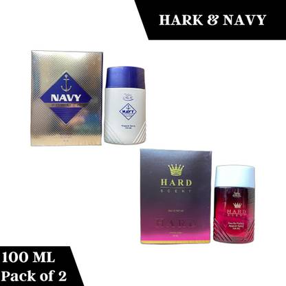 Ricky Ricado Hard & Navy For Men Perfume 100ml Each (Pack of 2) Perfume  -  200 ml