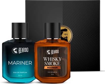 BEARDO Whisky Smoke Bourbon EDP & Mariner EDP Perfume Set | Gift |Strong & Long Lasting Perfume  -  100 ml