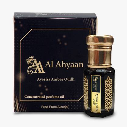 Al Ahyaan Arabic Fragrance Ayesha Amber Oudh Attar Perfume Perfume  -  7 ml
