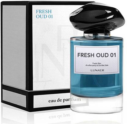 Lunaer Fresh Oud Perfume, Long Lasting Citrus & Woody Notes Eau de Parfum  -  50 ml