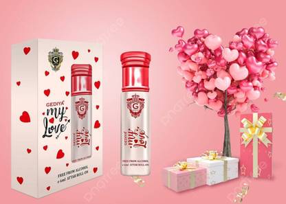 Gediya My Love Roll on Attar Perfume for Women & Men Valentine Special Perfume  -  6 ml