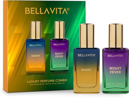 BELLAVITA GHOST Perfume & NIGHT FEVER Perfume combo|2X20ML|With Citrus & Woody Notes| Eau de Parfum - 40 ml  (For Men & Women)