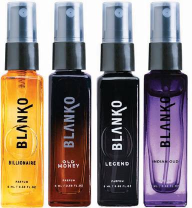 BLANKO TLT Parfum Pack of 4-8ml (Combo-6) | Long Lasting Fragrance Perfume Perfume  -  32 ml