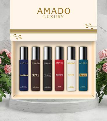Amado Luxury Perfume Gift Set 10mlX6 Unique Freshness & Romantic Depth 6x10 ML Perfume  -  60 ml
