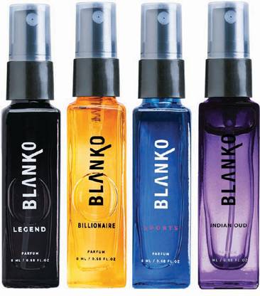 BLANKO TLT Parfum Pack of 4x8ml Gifts Set | Mens Long Lasting Fragrance Perfume  -  32 ml
