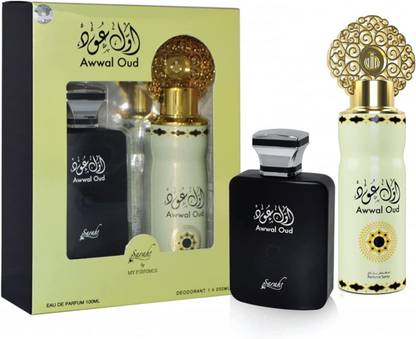 ARABIYAT AWWAL OUD GIFT SET EDP 100ML + DEO 200ML Perfume  -  300 ml