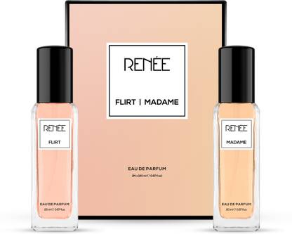 Renee Flirt & Madame Perfume - Pack Of 2 - 20ml Each - Premium, Long-lasting Fragrance Eau de Parfum  -  40 ml