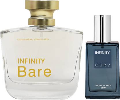 INFINITY Bare 100ml & Curv 25ml Long Lasting Perfume Eau de Parfum  -  125 ml