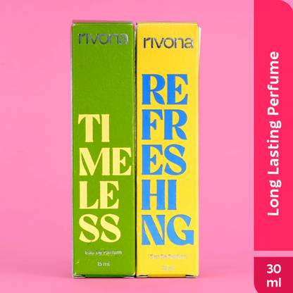 RIVONA NATURALS Timeless & Refreshing Combo Pack |Captivating Aromas | Long-Lasting Freshness Eau de Parfum  -  30 ml