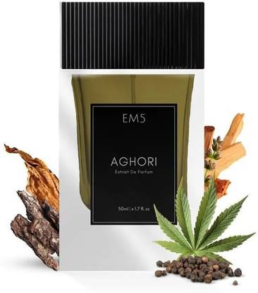 Em5 Aghori Extrait De Parfum (38%) Spray for Men | Woody, Smoky, Animalic Perfume Extrait De Parfum - 50 ml