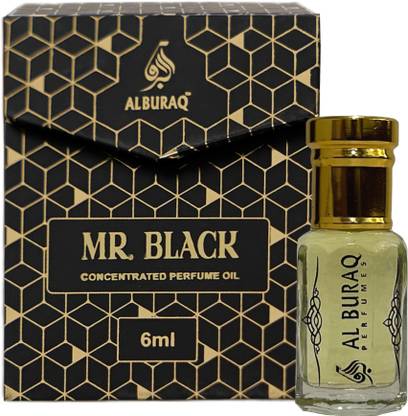 AL BURAQ Mr Black Aromatic Fougere Fragrance Roll-On Attar Long Lasting Alcohol Free Perfume  -  6 ml