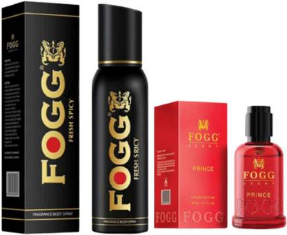 FOGG BLACK PARTY PERFUME FRESH SPICY 120 ML & SCENT PRINCE 30 ML Perfume  -  150 ml