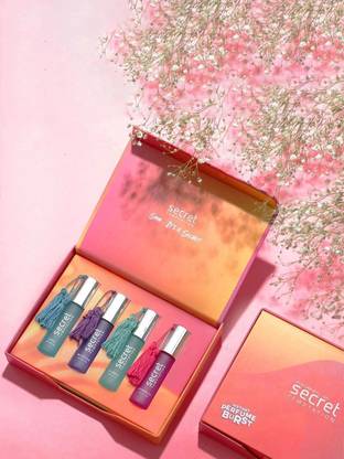 Secret Temptation No Alcohol Perfume Roll on with Instant Burst - Love, Cuddle, Blossom, Stardust Eau de Parfum  -  40 ml