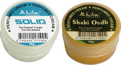 Al Hiba SOLID SHAHI-OUDH Perfumed cream free from Alcohol pack of (2) Perfume  -  20 ml