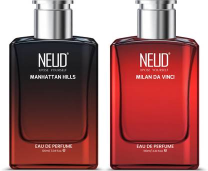NEUD Milan Da Vinci and Manhattan Hills Perfume for Men Long Lasting EDP - 2 Pack Eau de Parfum - 200 ml