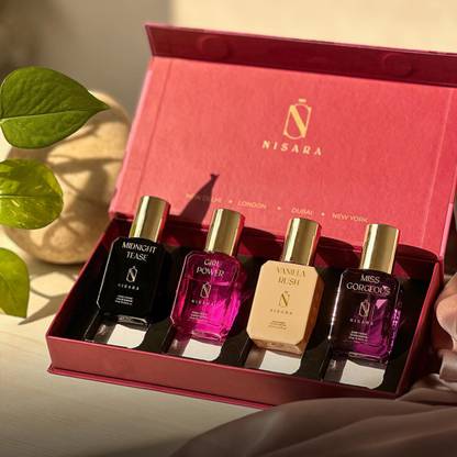 Nisara Perfume Gift Set For Women - Pack of 4 Eau de Parfum  -  60 ml
