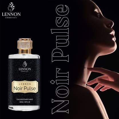 LENNON COSMETICS Lennon Noir Pulse Eau De Parfum – Intense Woody Musk Perfume For Men – 50ml Eau de Parfum  -  50 ml