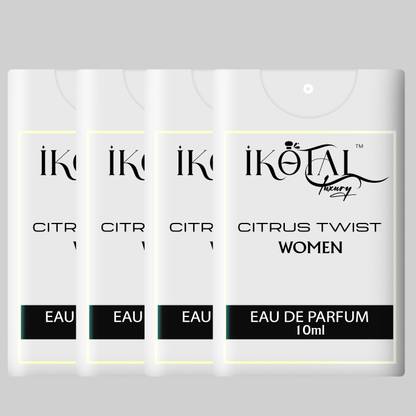 IKOTAL Citrus Twist Pocket Perfume For Women | Mini Travel Size Perfume |Musky Notes Eau de Parfum  -  40 ml