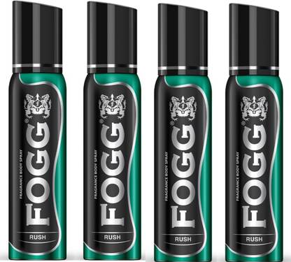 FOGG RUSH Mobile Pack Pocket Deo (25ml x 4) Eau de Parfum  -  100 ml