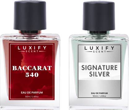 Luxify Scent Baccarat 540 and Signature Silver Perfume | 30% Oil |Long Lasting | Extrait De Parfum  -  100 ml