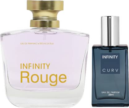 INFINITY Rouge 100ml & Curv 25ml Long Lasting Perfume Eau de Parfum  -  125 ml
