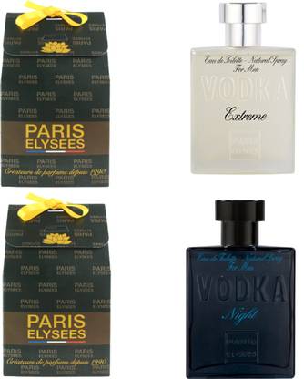 Paris Elysees Vodka Night & Vodka Extreme 100 ML Each Perfume Gift Set Eau de Toilette  -  100 ml