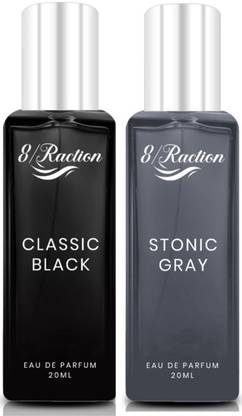 8Raction Classic Black+Stonic Gray 20ml Combo-02 Eau de Parfum  -  40 ml