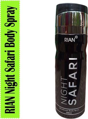 RIAN Night Safari Body Spray (Pack of 1) Perfume - 200 ml