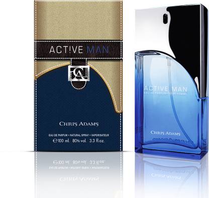 Chris Adams Active Man EDP | Premium Long Lasting Fragrance | Ideal Gift Set | Eau de Parfum  -  100 ml