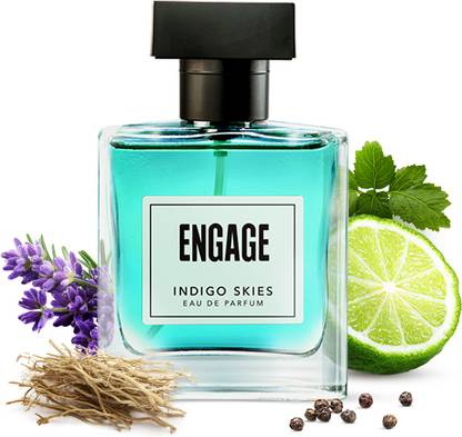 Engage Indigo Skies Perfume,Long Lasting,Fresh and Earthy,For Everyday Use,Tester Free Eau de Parfum - 100 ml