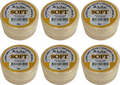 Al Hiba Soft Premium Long Lasting Body Perfumed Deodorant Cream - Pack of 6 Perfume  -  10 ml
