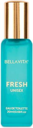 BELLAVITA Fresh Eau De Toilette Unisex Perfume with Bergamot, Orris Lavender & Ylang Ylang Eau de Parfum  -  20 ml