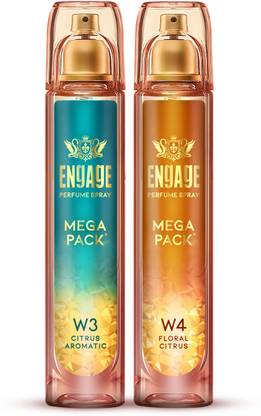 Engage W3 + W4 Perfume Spray Mega Pack Combo for Women 160ml x2 Perfume  -  320 ml