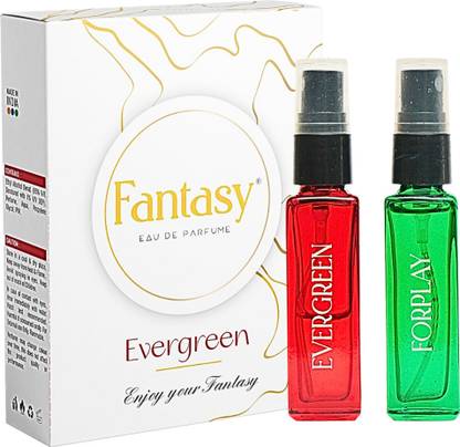 Fantasy Forplay & Evergreen Eau de Parfum Travel Pack,Unisex Perfume for All, 8ml+8ml Eau de Parfum  -  16 ml