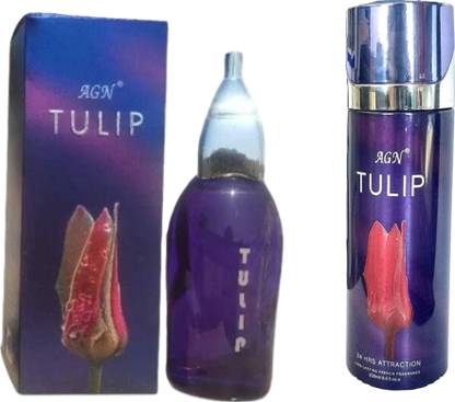 AGN Tulip Perfume 40ml & Deo 200ml pack of 2 Eau de Parfum - 240 ml