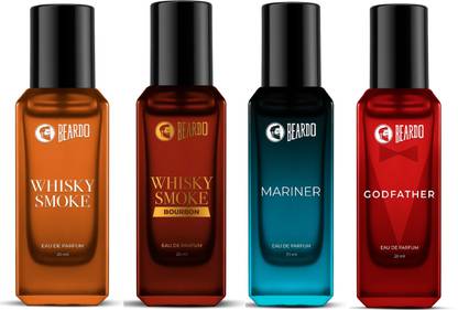 BEARDO Whisky Smoke, Bourbon, Mariner & GodFather Perfume For Men|Strong & Long Lasting Perfume  -  80 ml