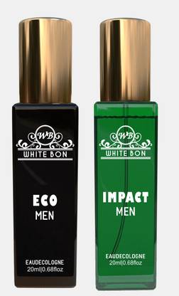white bon organic IMPACT MAN perfume & ECO MEN perfume combo| Long Lasting Eau de Parfum  -  40 ml