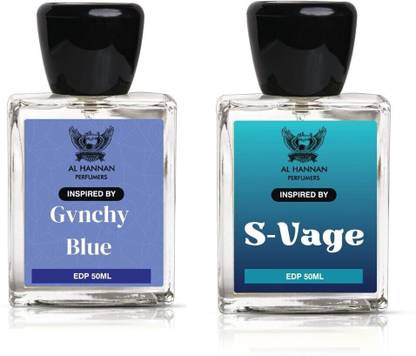 Alhannan Pack of 2-EDP-(Gvnchy)-(S-Vage) Eau de Parfum  -  50 ml