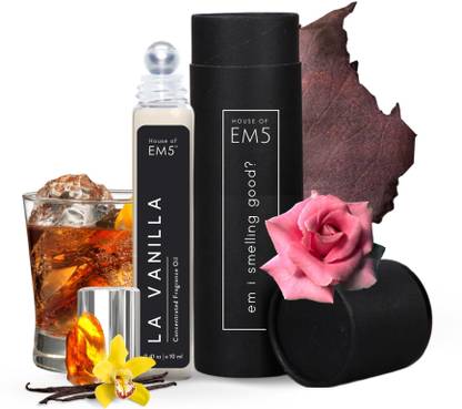 Em5 La-Vanilla Roll On | Alcohol Free Concentrated Oil | Vanilla Warm Spicy Perfume - 10 ml