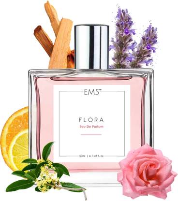 Em5 Flora EDP Perfume for Women Fruity Floral Citrus Fresh Fragrance Eau de Parfum  -  50 ml