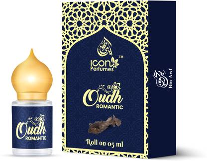 Binawf Icon Series Oudh Romantic Attar Perfume Alcohol Free Perfume  -  5.5 ml