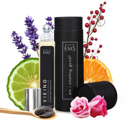 Em5 Viking Roll On | Alcohol Free Concentrated Oil | Aromatic Citrus Woody Perfume  -  10 ml